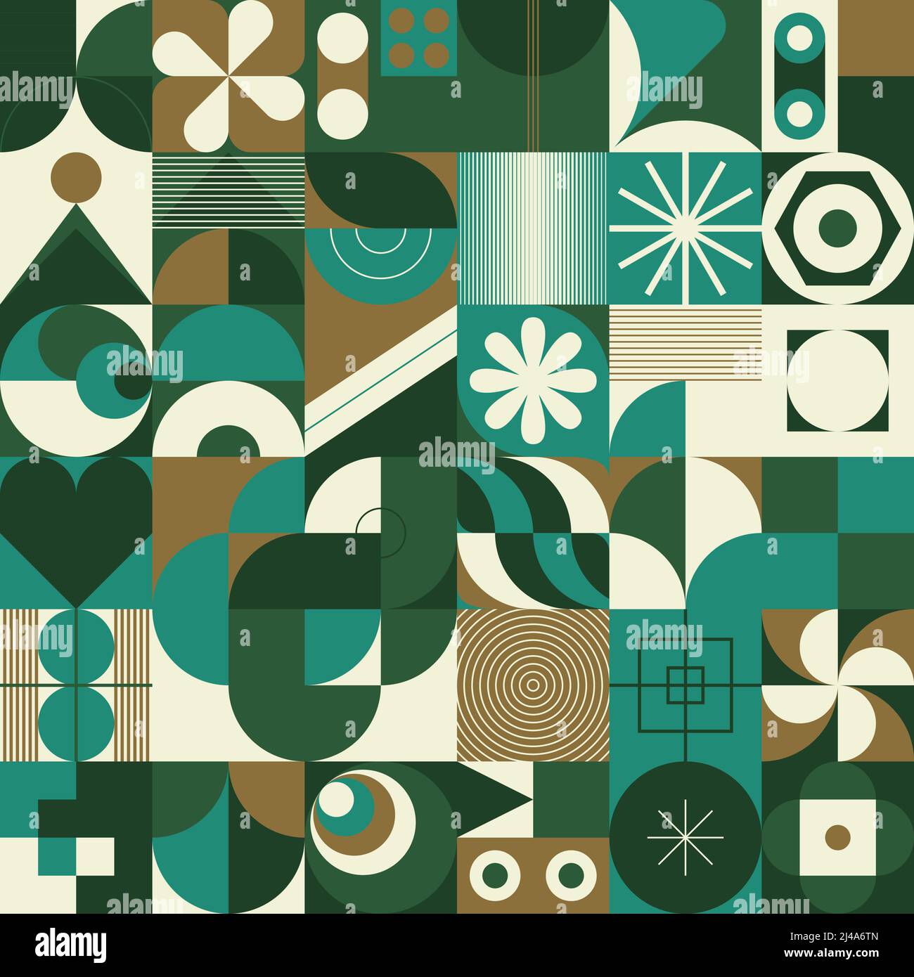 Decorative Art inspired by Mid Century movement design made with