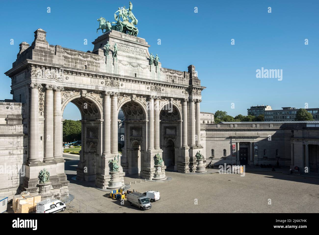 Parc du Cinquantenaire, arcades du cinquantenaire et ses musees