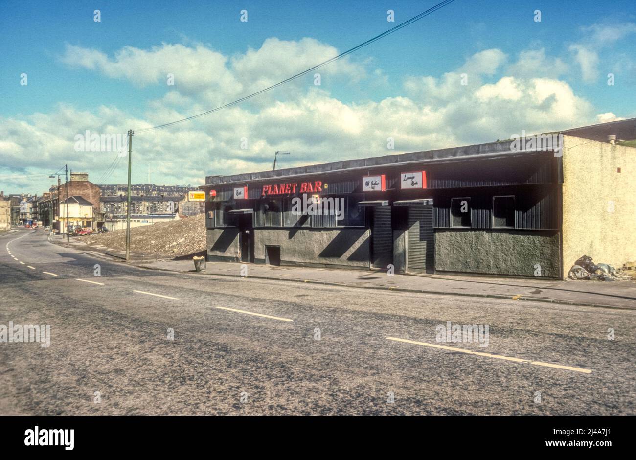Archive photograph of Planet Bar, Maryhill, Glasgow.  April 1977. Stock Photo