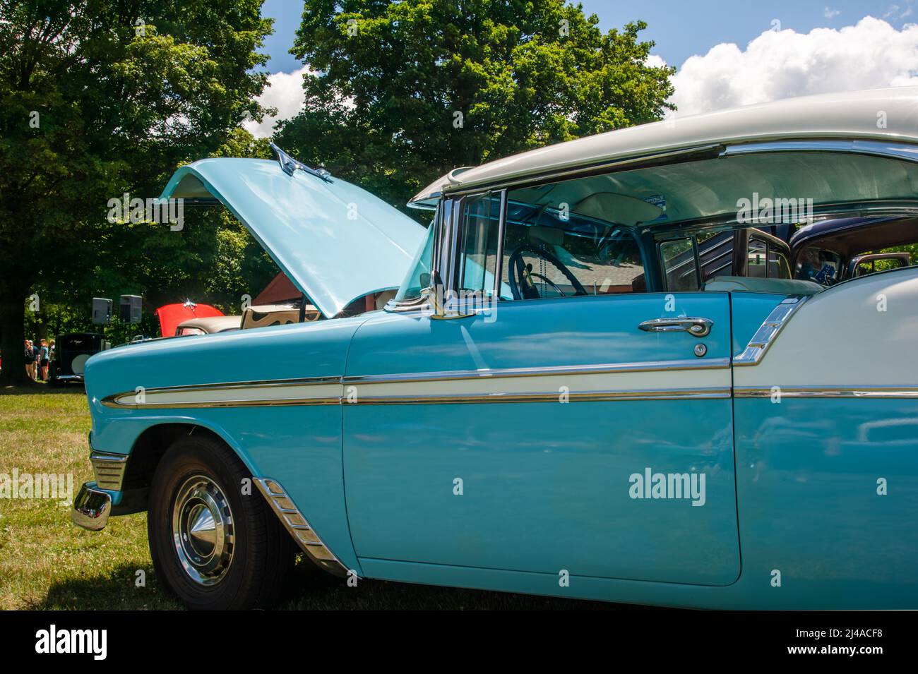 Blue 50s chevy hires stock photography and images Alamy
