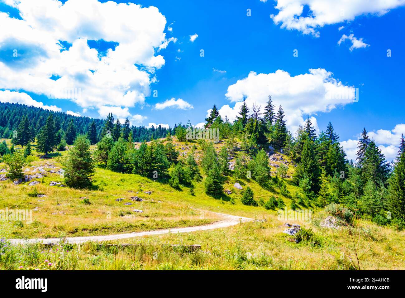 Western Rhodopes Road and view from-the Eagle's Eye panoramic site-a favorite tourist ...