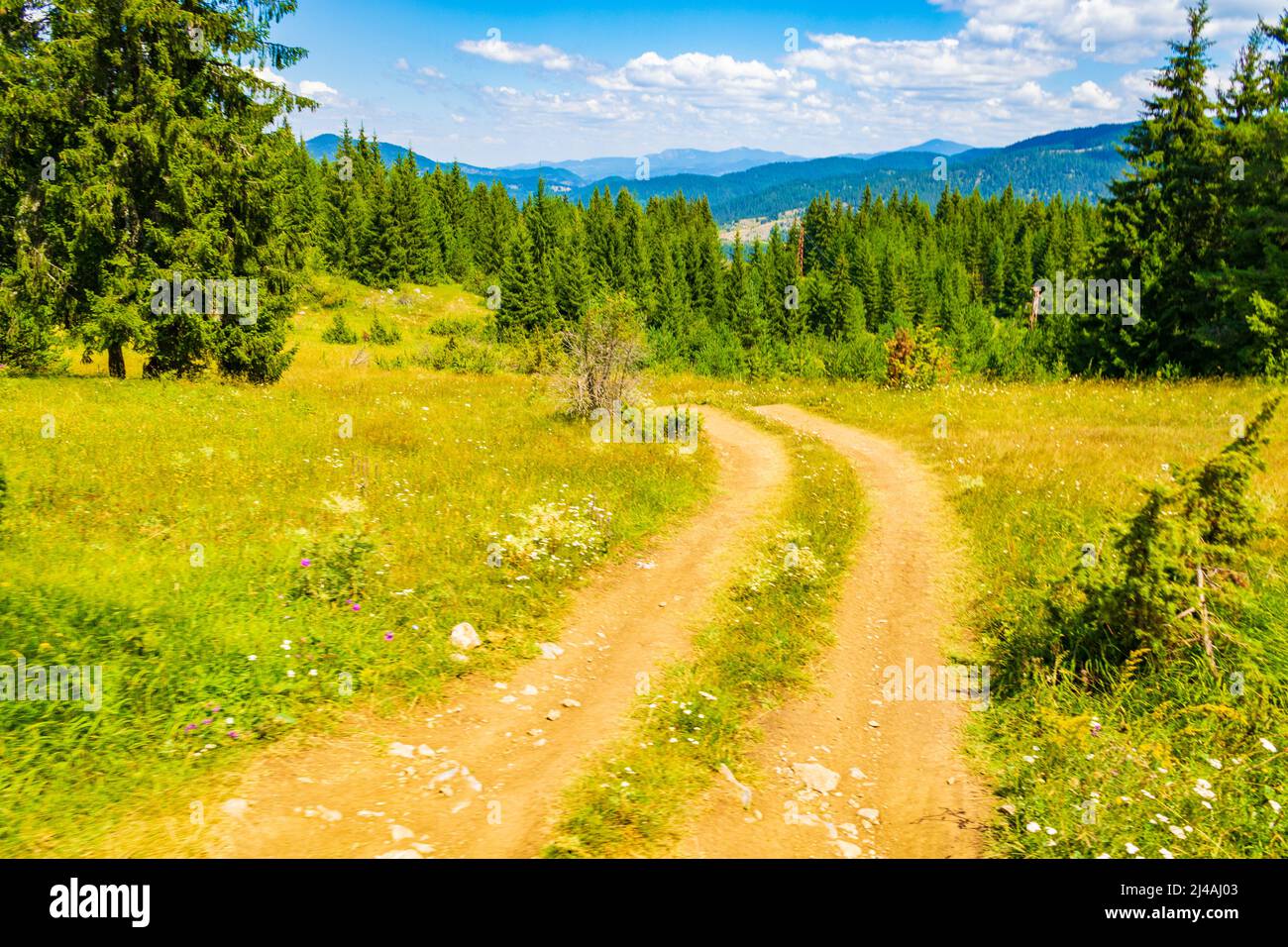 Western Rhodopes Road and view from-the Eagle's Eye panoramic site-a favorite tourist ...