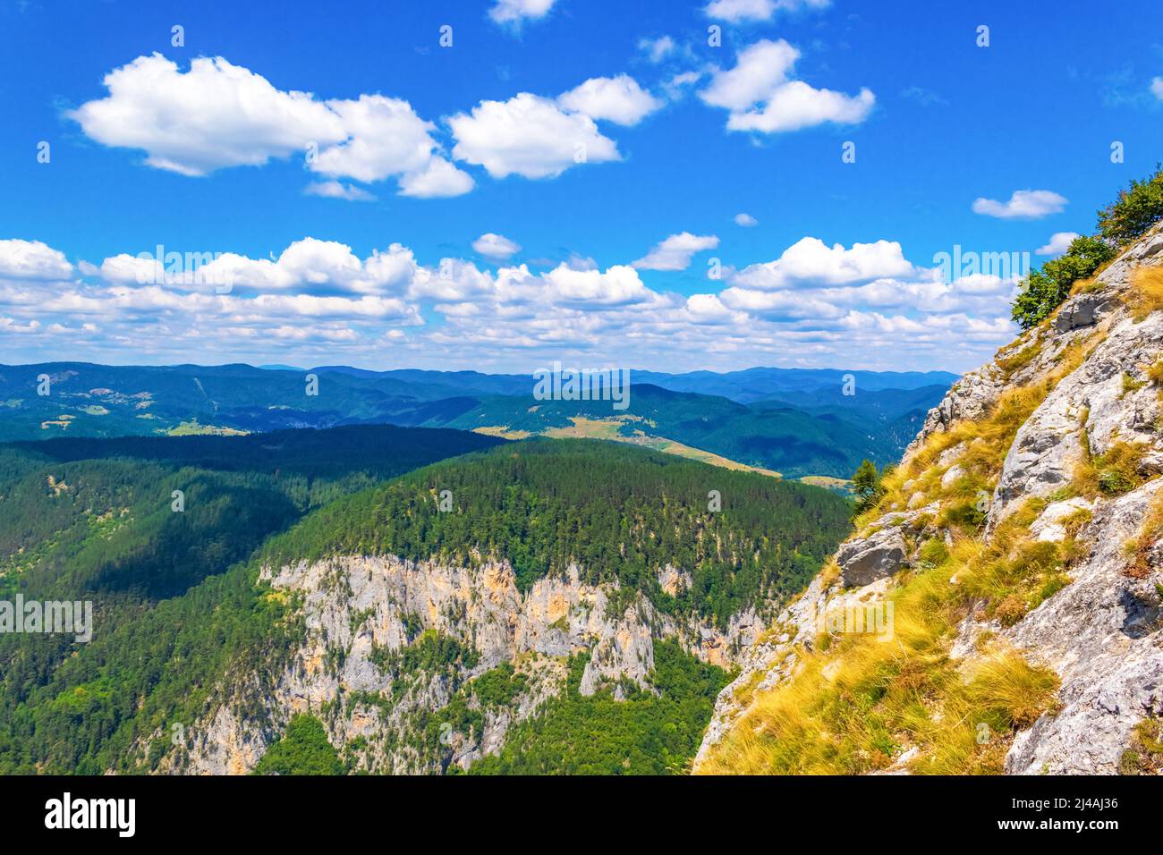 Western Rhodopes Road and view from-the Eagle's Eye panoramic site-a favorite tourist ...