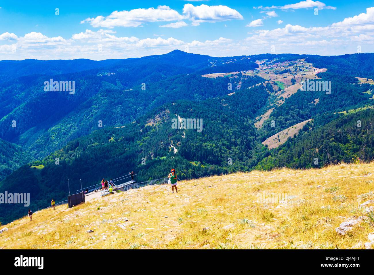Western Rhodopes Road and view from-the Eagle's Eye panoramic site-a favorite tourist ...