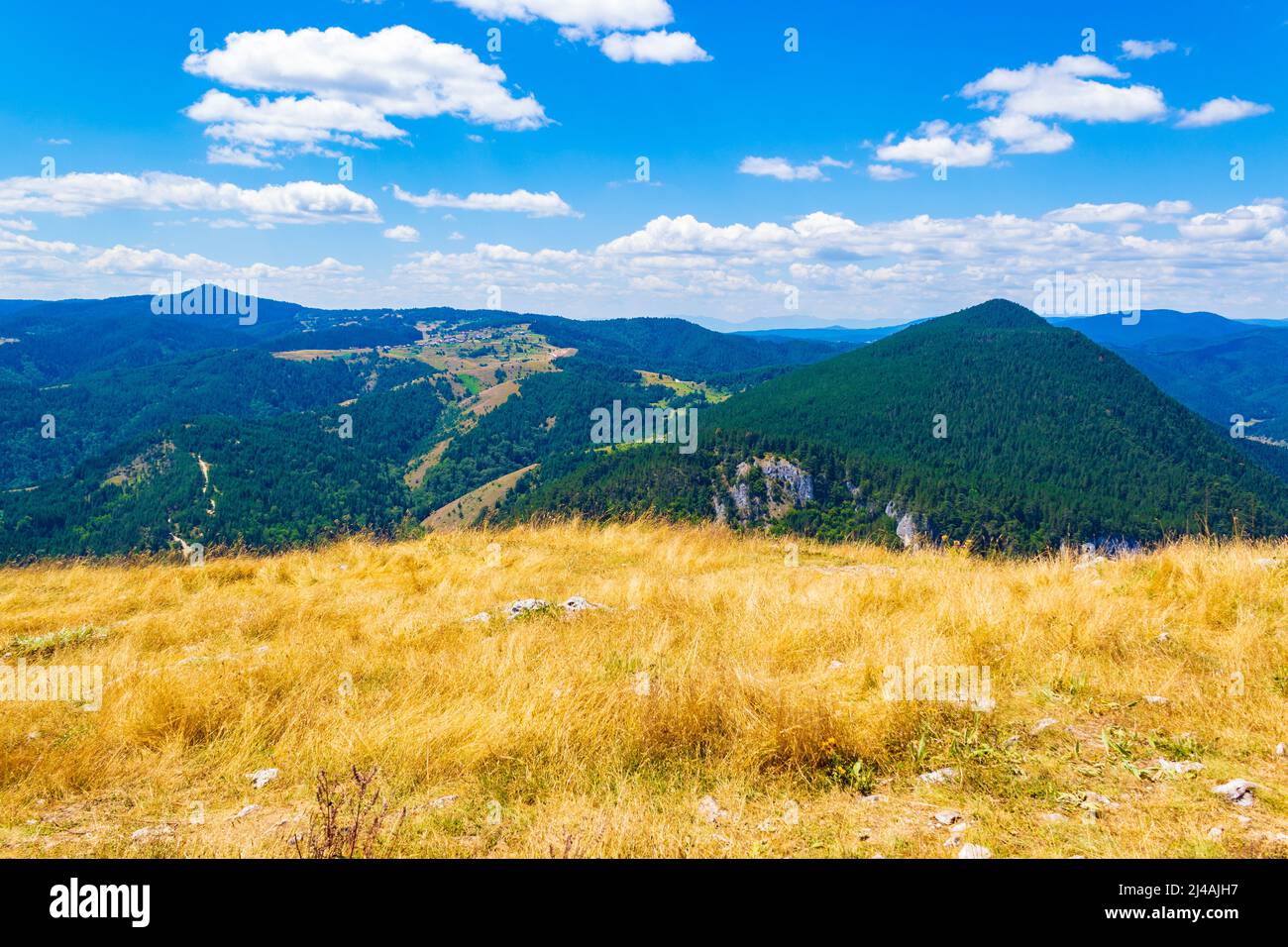 Western Rhodopes Road and view from-the Eagle's Eye panoramic site-a favorite tourist ...
