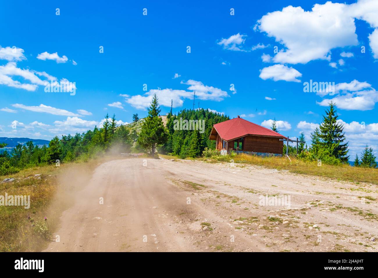 Western Rhodopes Road and view from-the Eagle's Eye panoramic site-a favorite tourist ...