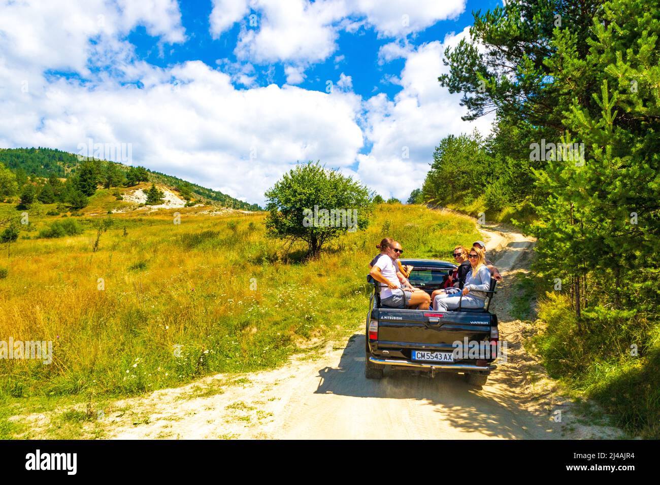 Western Rhodopes Road and view from-the Eagle's Eye panoramic site-a favorite tourist ...