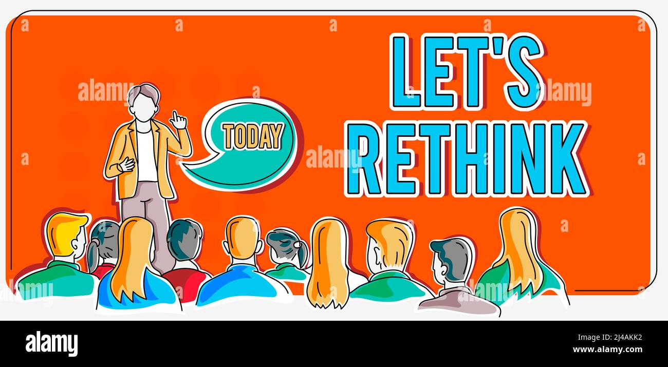 Let's Rethink Text showing inspiration Let S Rethink. Word Written on an Afterthought ...