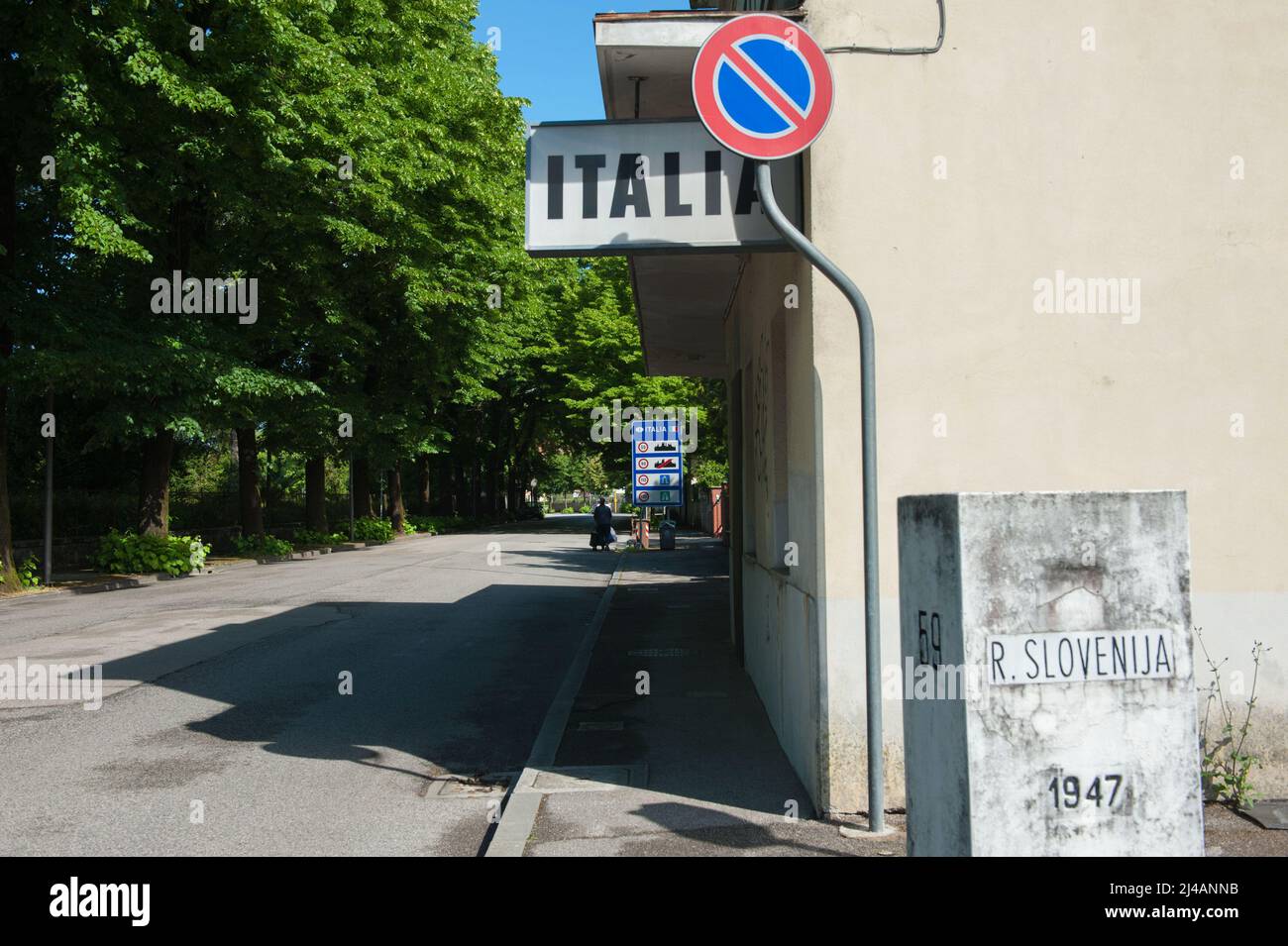 Gorizia, Italy 20/05/2016: the border between Italy and Slovenia. © Andrea Sabbadini Stock Photo