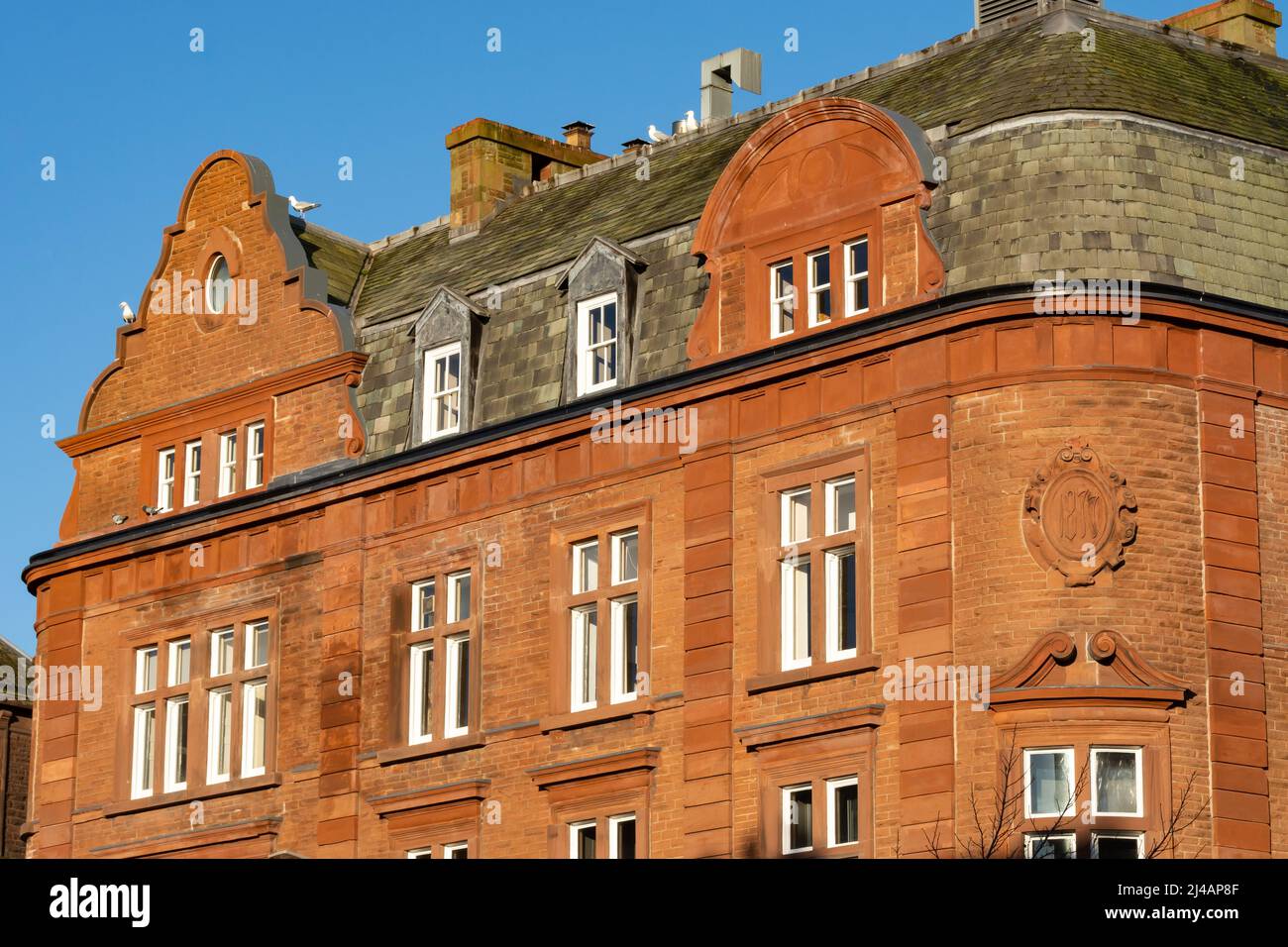 Exterior of old building in English city Stock Photo - Alamy