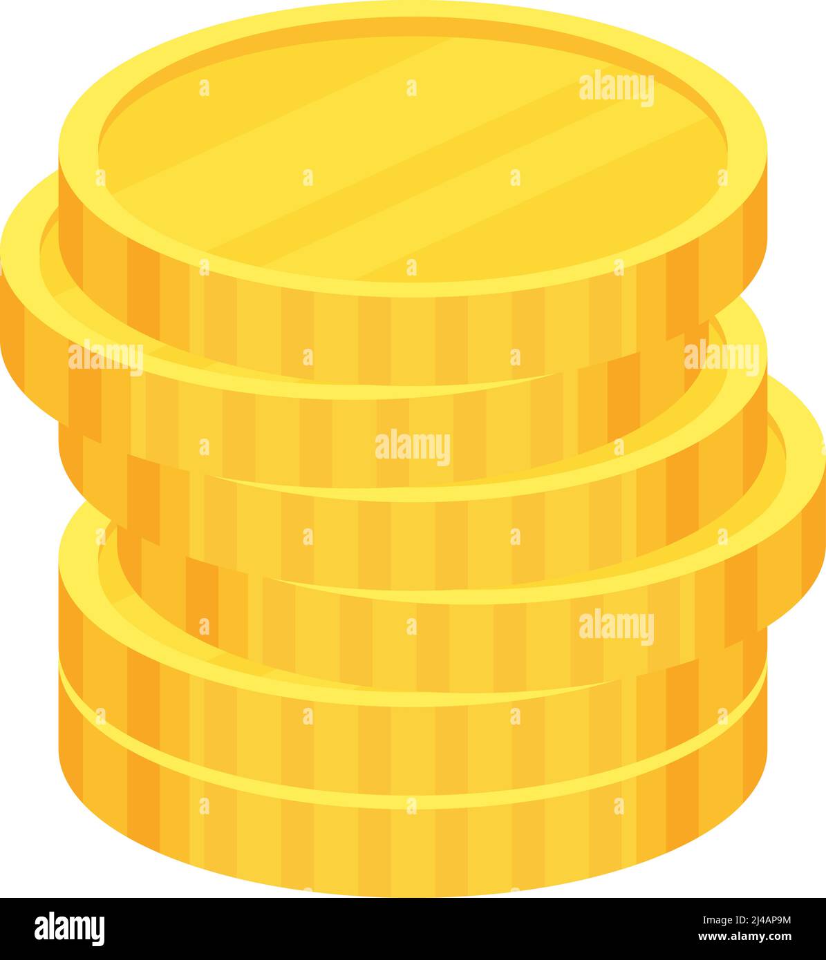 Coins. Heap of golden dollars. Money stack Stock Vector Image & Art - Alamy