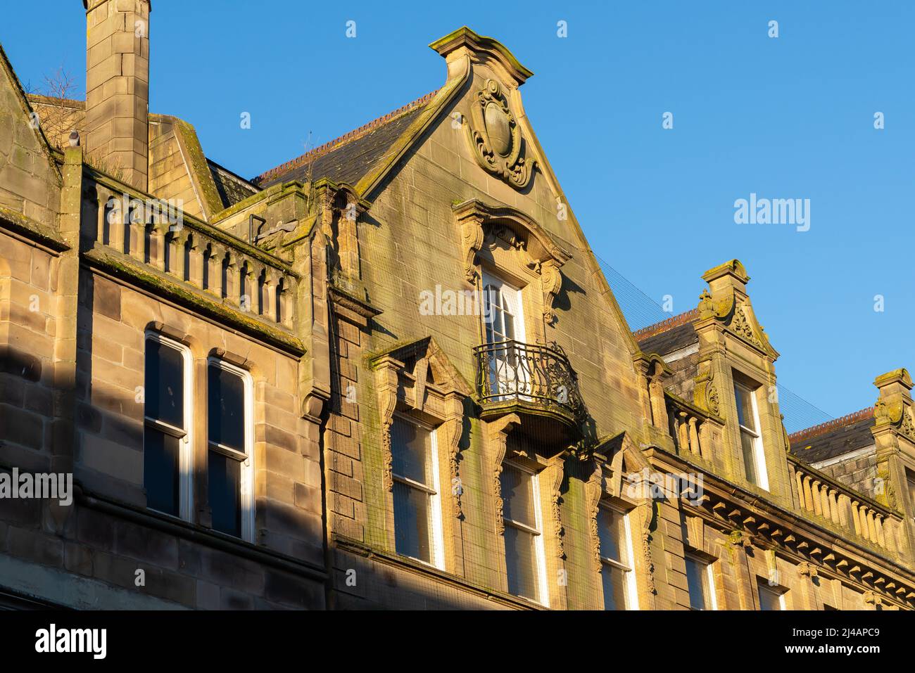 Exterior of old building in English city Stock Photo - Alamy