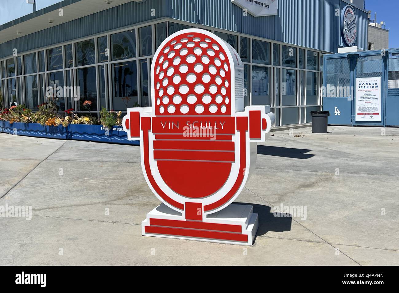 vin scully jersey microphone