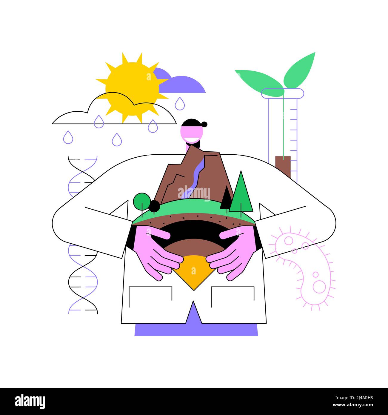 Eco Research. Cartoon Vector Illustration. Ecology Concept. Microscope And  Leaf. Environmental Science. Royalty Free SVG, Cliparts, Vectors, and Stock  Illustration. Image 138280614.