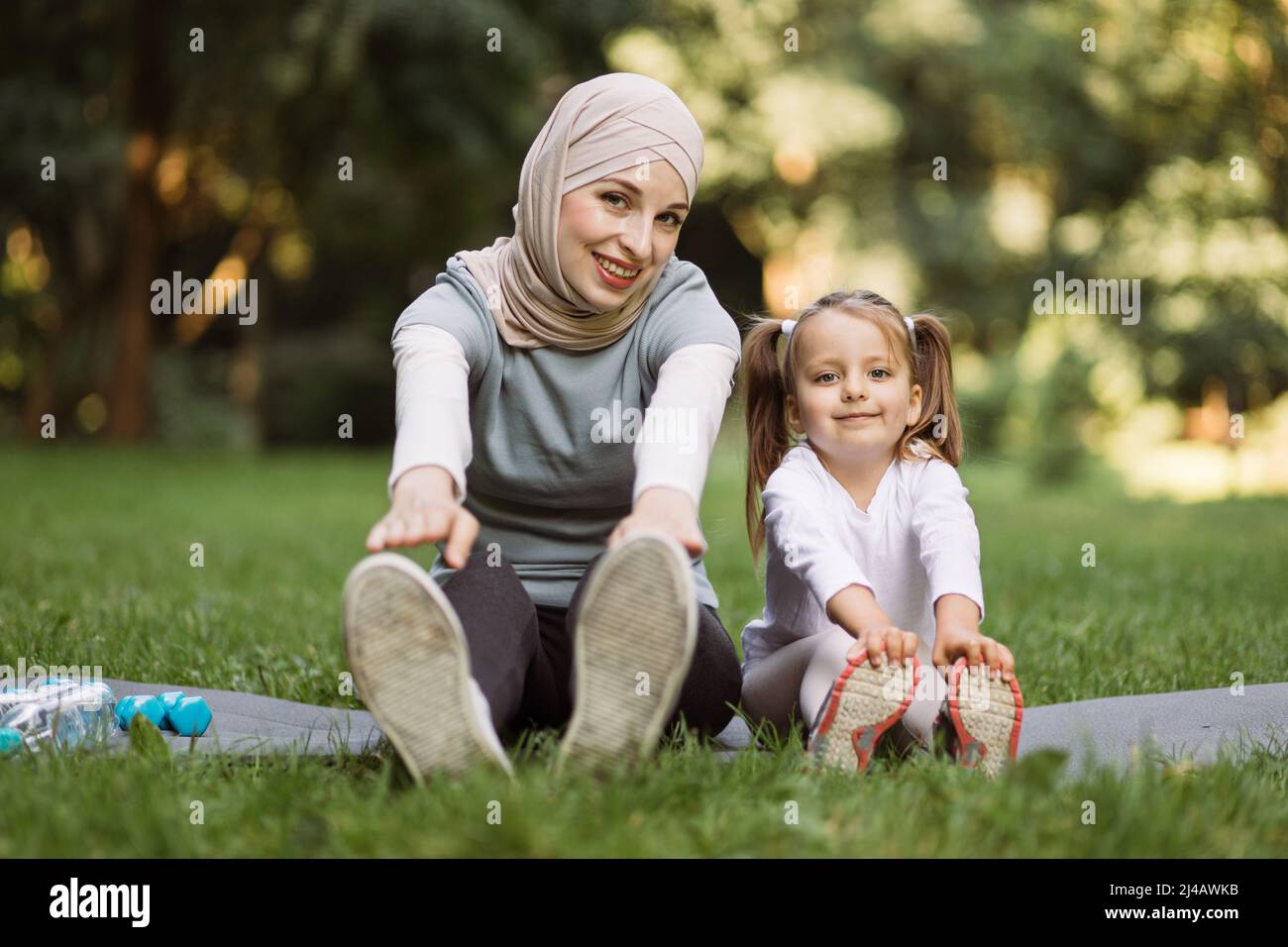 Sport, gymnastics, fitness and physical activity concept, where active