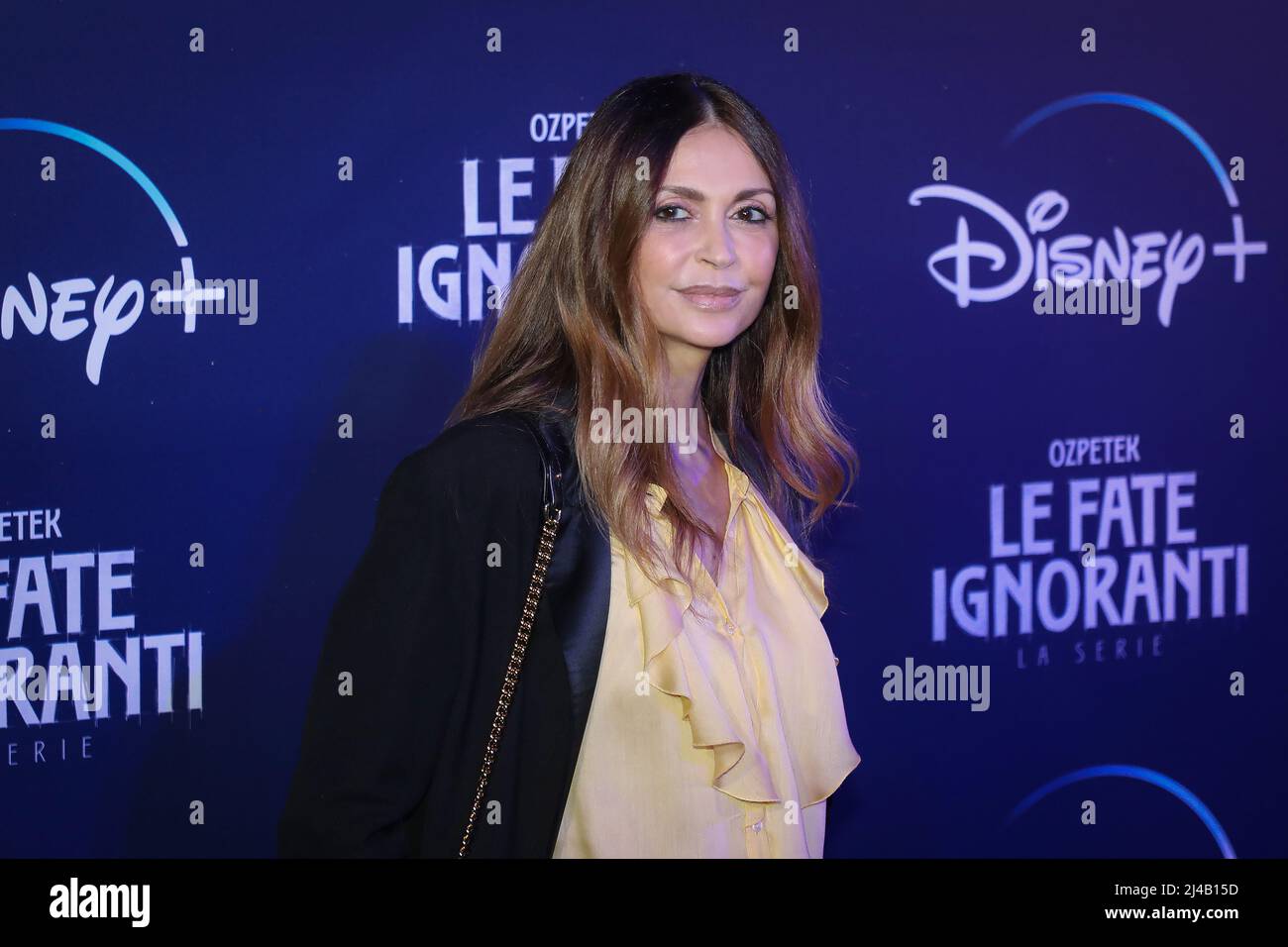 April 8, 2022, Roma, RM, Italy: Elda Alvigini attends the premiere of TV series Disney, ''Le Fate Ignoranti'' in front of Opera House in Rome. (Credit Image: © Gennaro Leonardi/Pacific Press via ZUMA Press Wire) Stock Photo