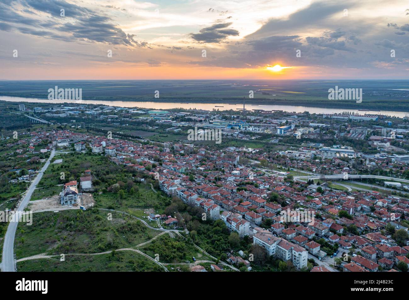 Aerial view of Rousse, Bulgaria Stock Photo - Alamy