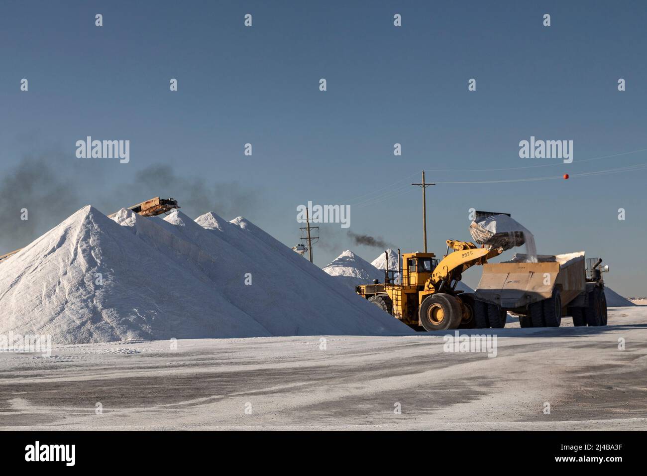 Loving, New Mexico United Salt Corporation harvests salt from 2000