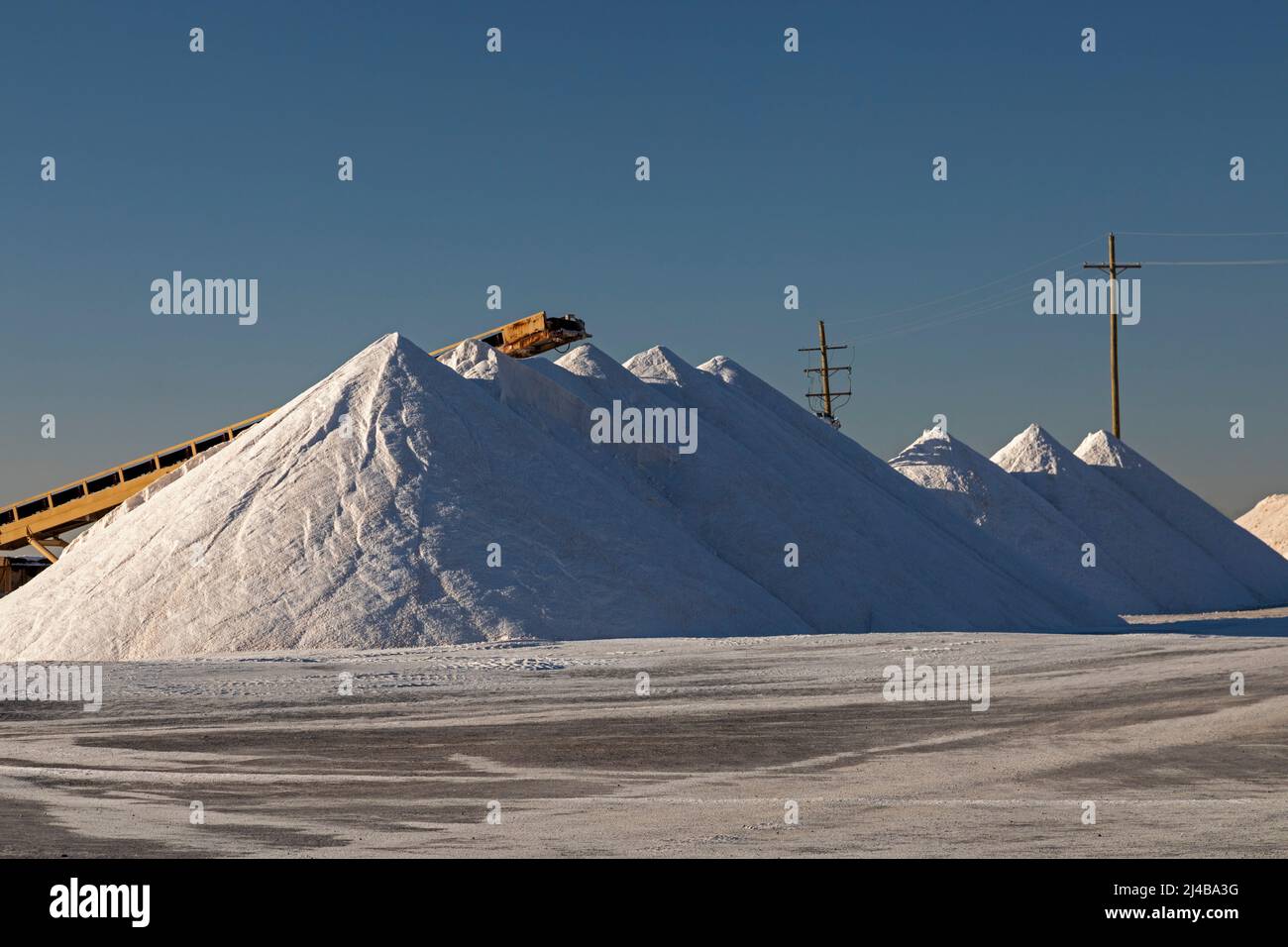 Loving, New Mexico United Salt Corporation harvests salt from 2000