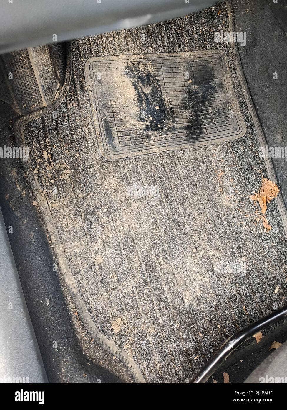 a dirty rubber mat in the car after mud and rain Stock Photo - Alamy