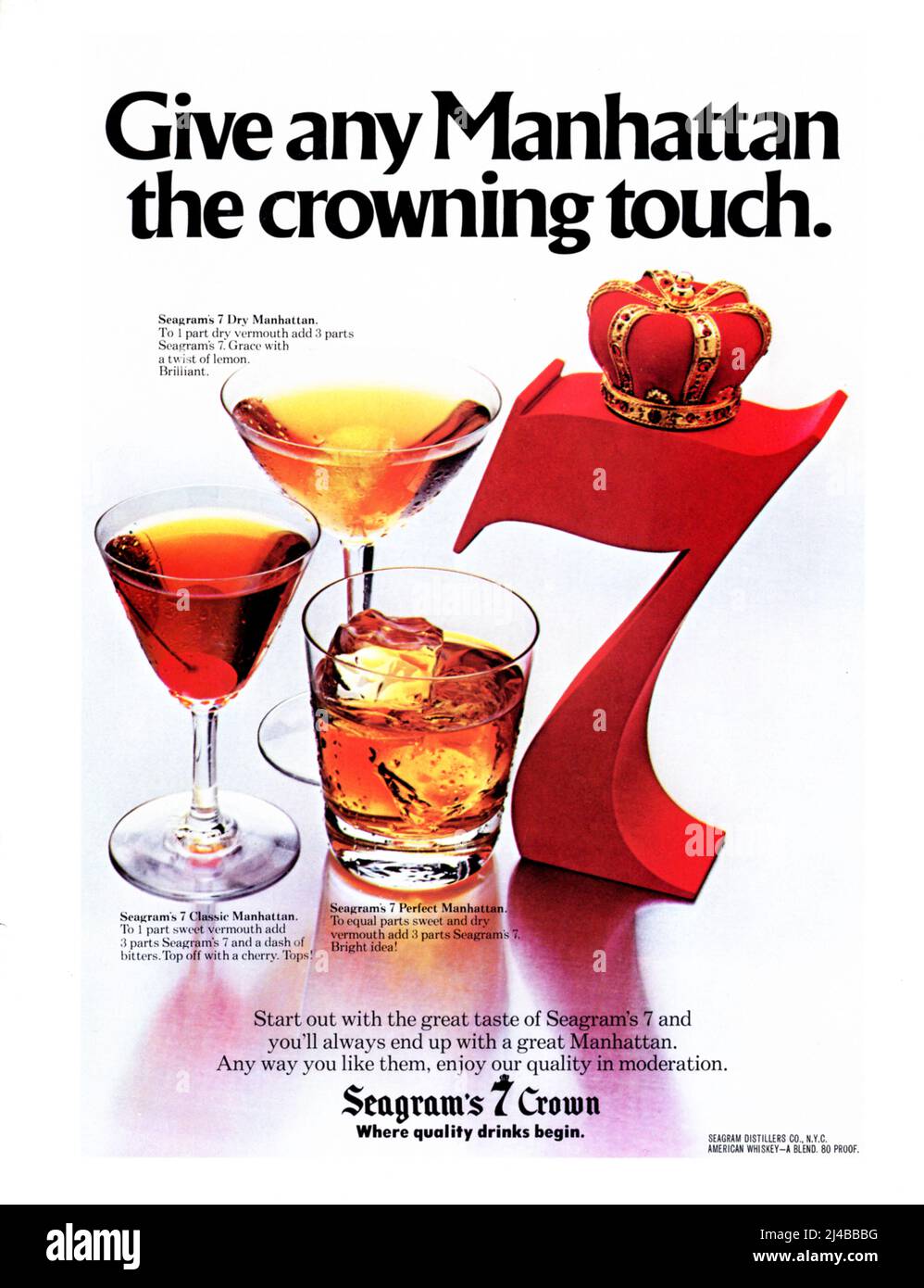 Vintage 1959 Seagram\u2019s 7 Crown Whiskey Ad
