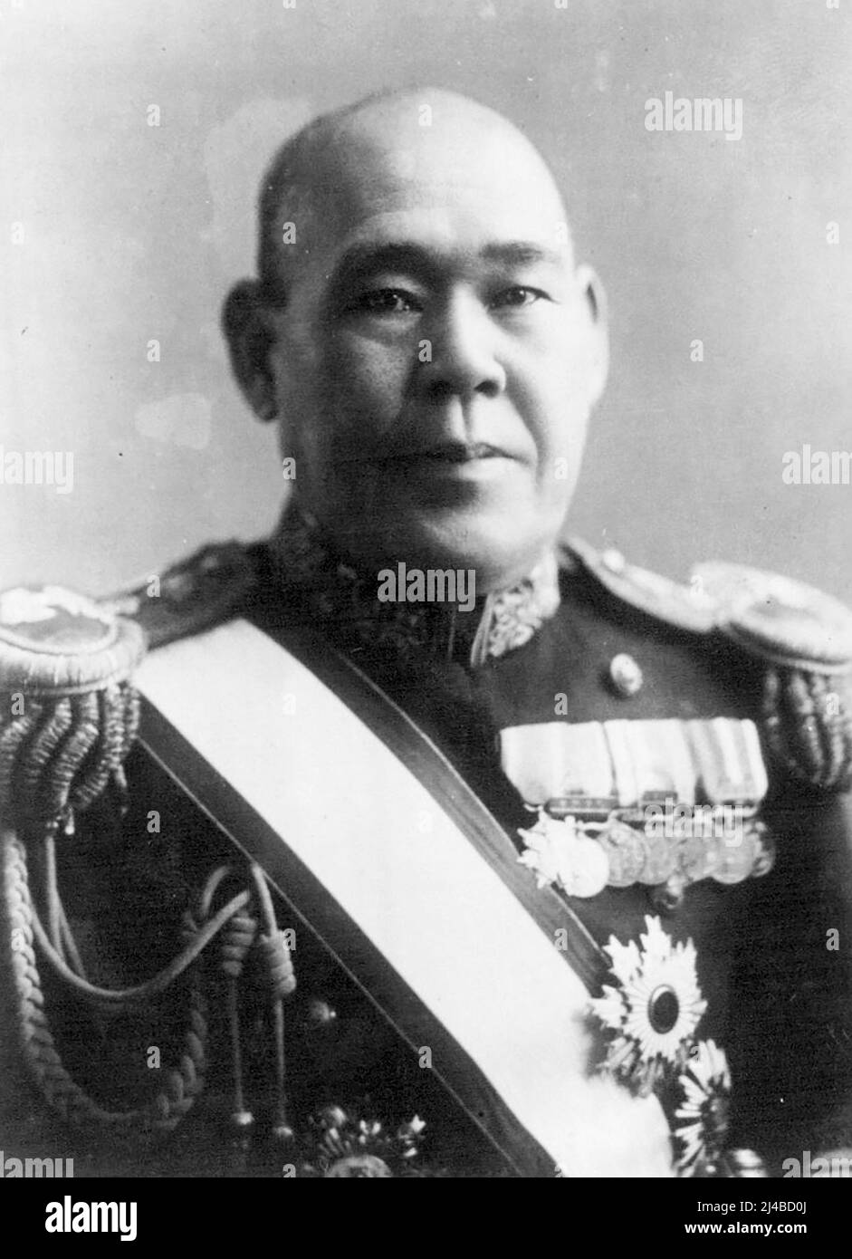 Admiral Osami Nagano, Navy Minister in the Hirota Cabinet. October 19, 1936. (Photo by The Domei News Photos Service). Stock Photo