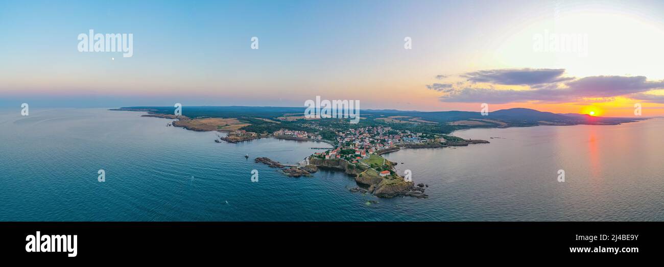 Aerial view seaside town ahtopol hi-res stock photography and images ...