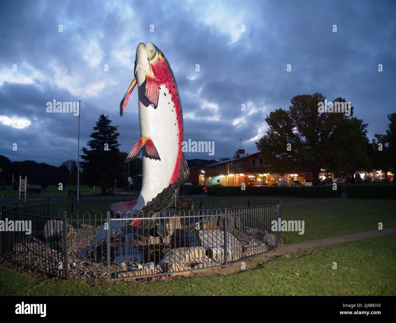 The Big Trout, Adaminaby Stock Photo Alamy