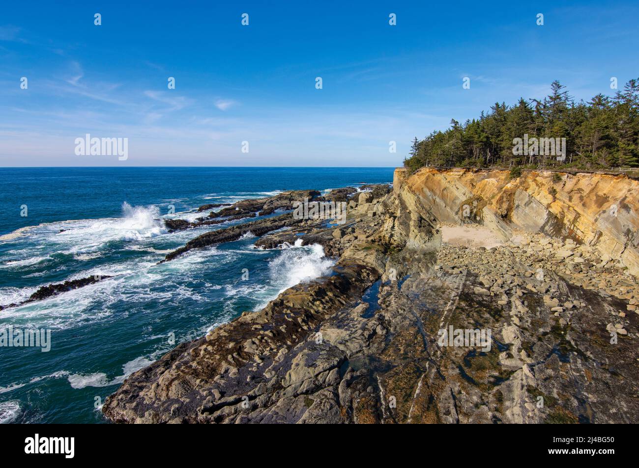Oregon Coast, Coos Bay and North Bend recreation areas Stock Photo