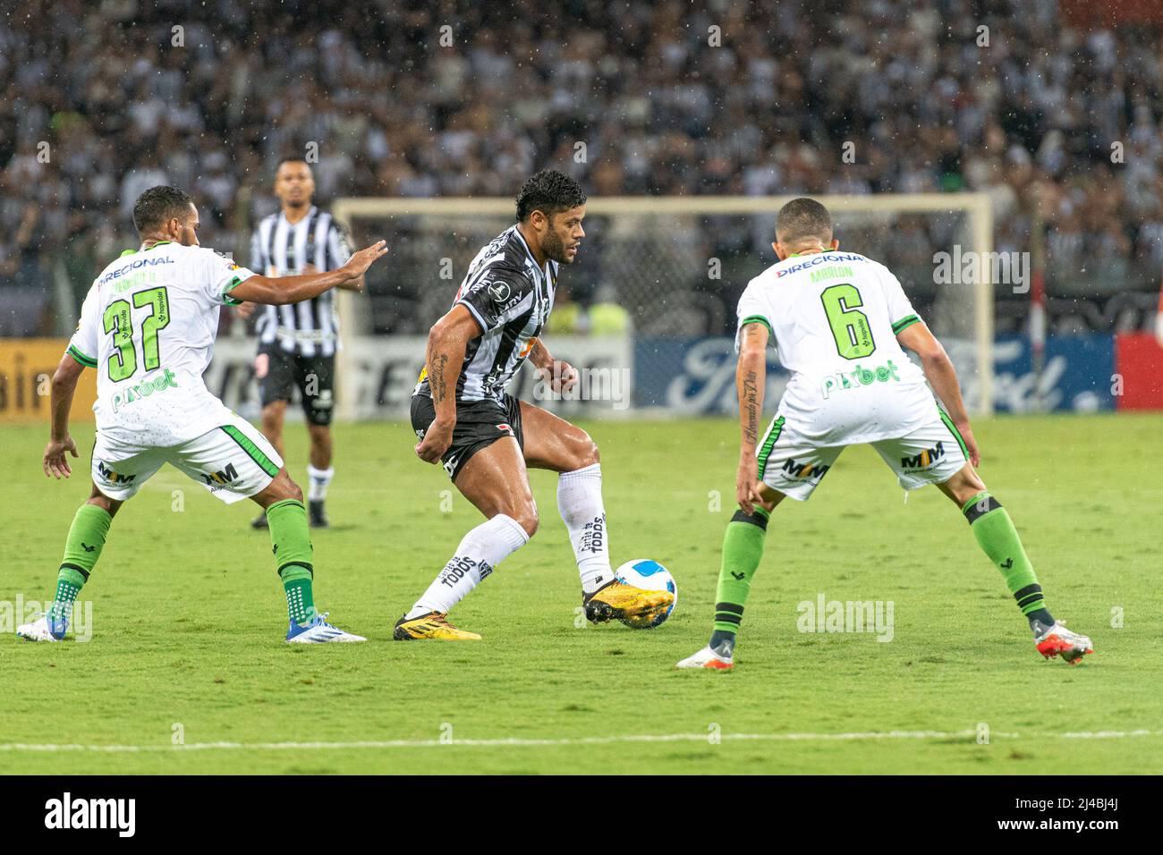 Belo Horizonte, Brazil. 13th Apr, 2022. MG - Belo Horizonte - 04/13/2022 - LIBERTADORES 2022 ATLETICO -MG X AMERICA-MG - Hulk player of Atletico-MG during a match against America-MG at Mineirao stadium for the Copa Libertadores 2022 championship. Photo: Alessandra Torres/AGIF Credit: AGIF/Alamy Live News Stock Photo
