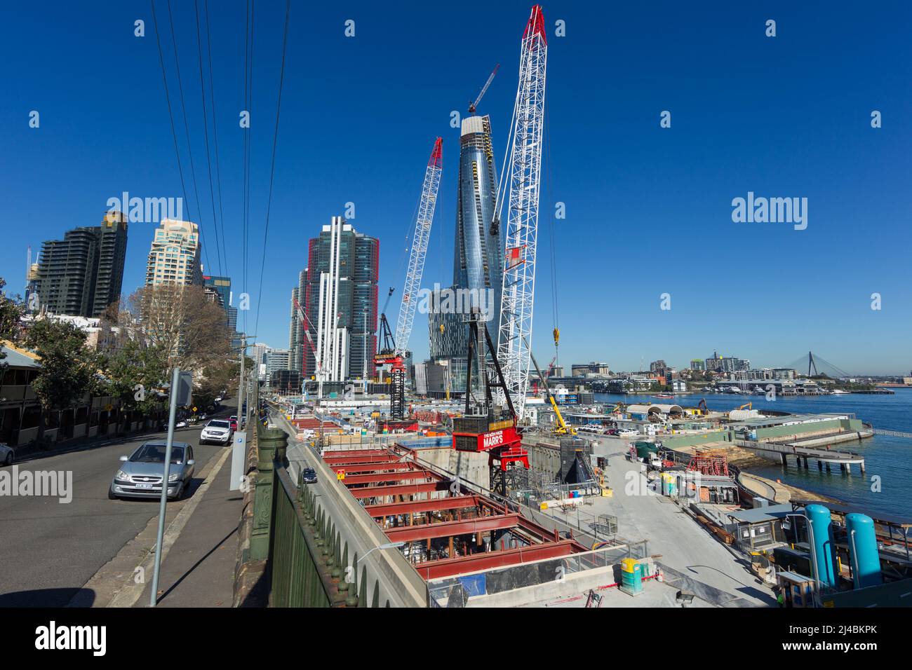 Large cranes in sydney australia hi-res stock photography and images ...