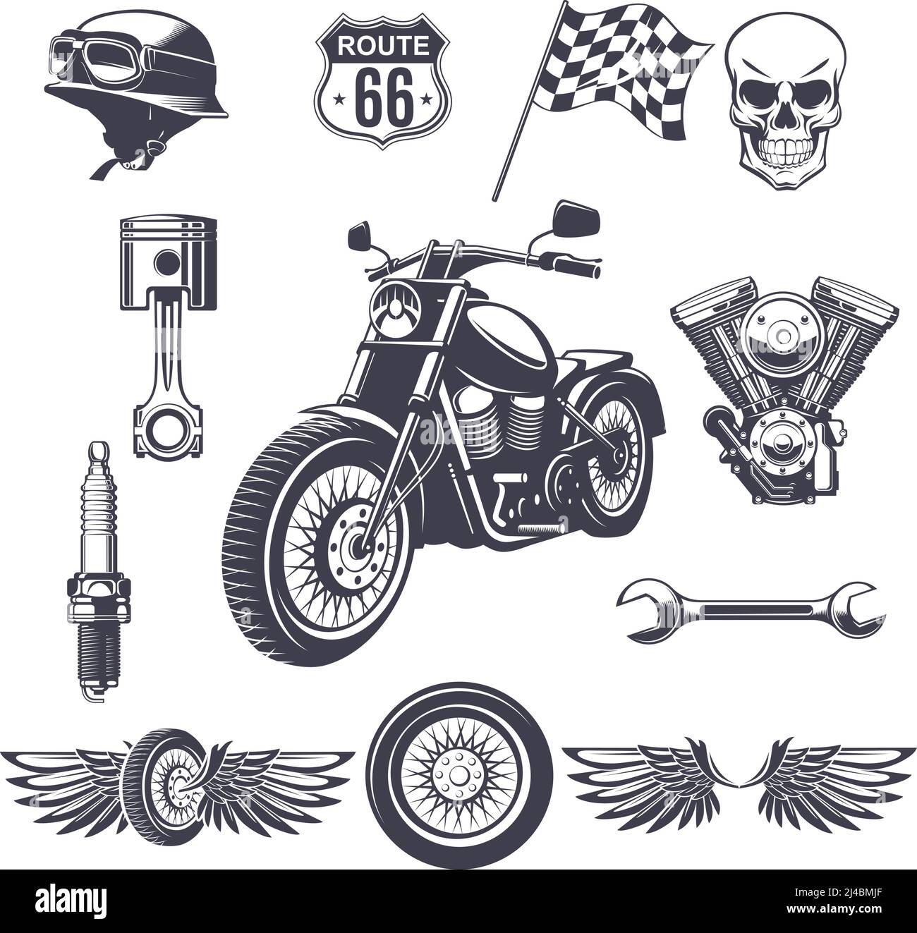 Moto motobike Vectors & Illustrations for Free Download