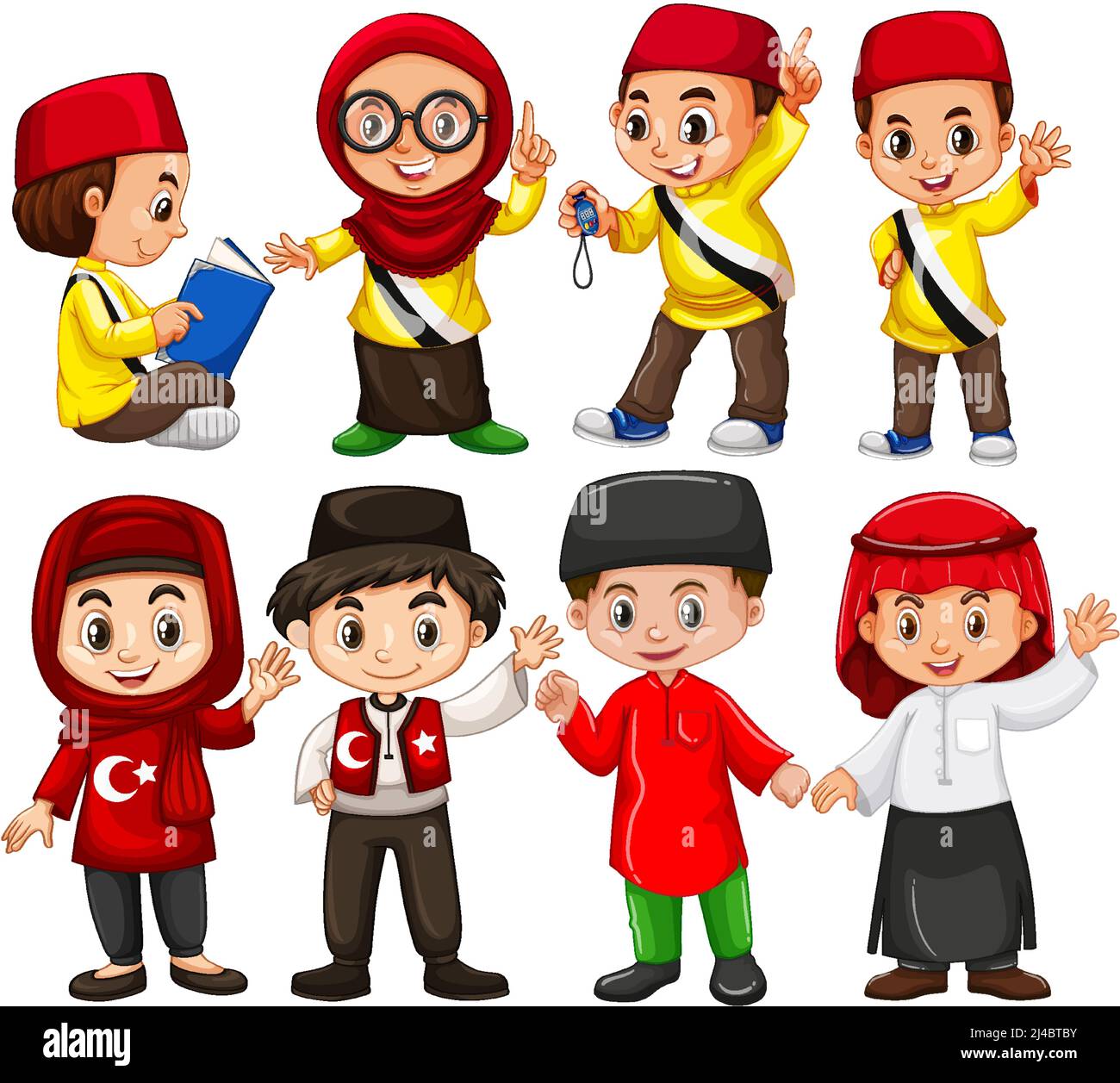 Children from different countries illustration Stock Vector Image &amp; Art ...
