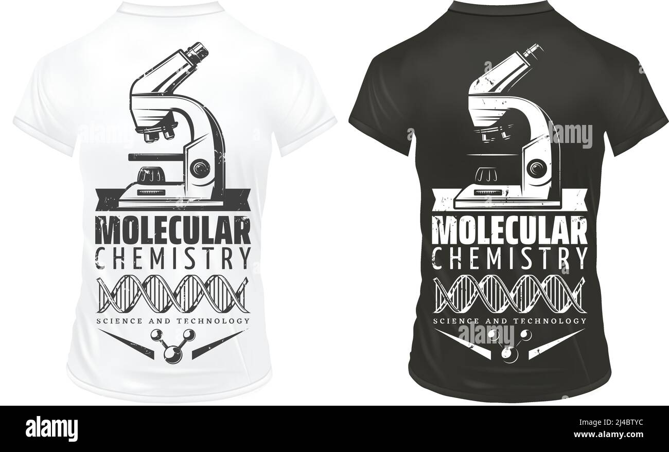 Vintage laboratory research prints template with inscription microscope ...