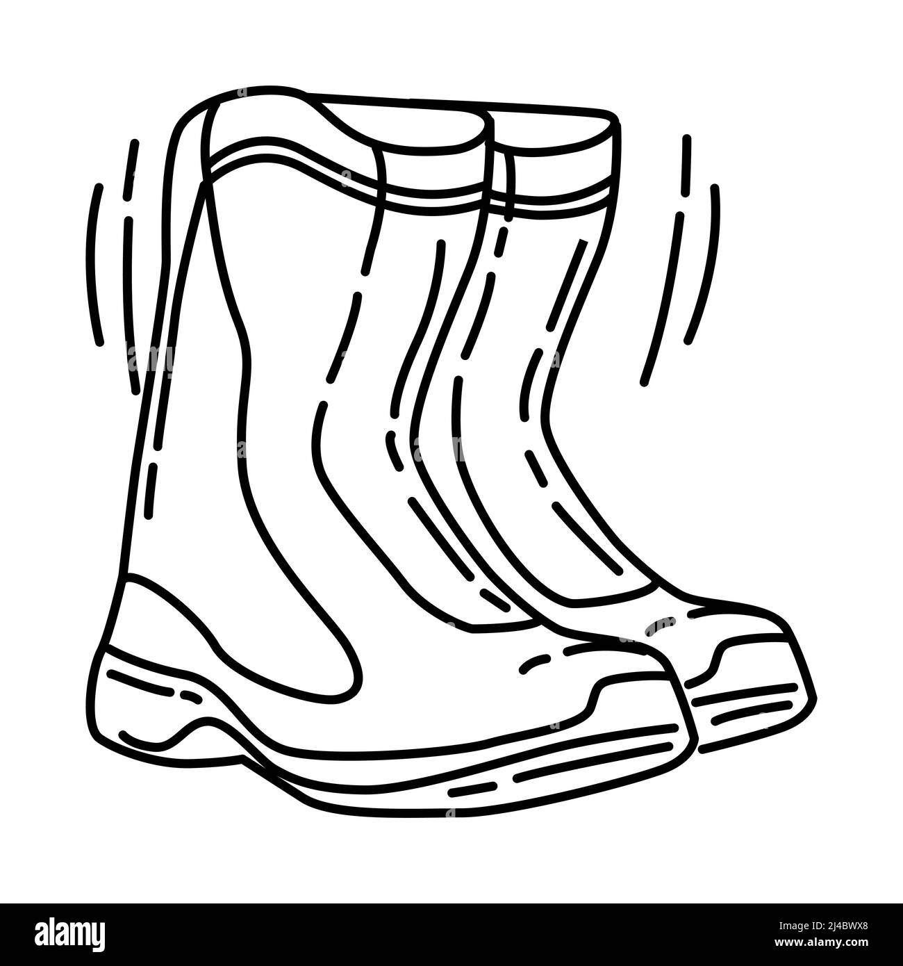 Motorcycle Boots Part of Biker and Accessories Hand Drawn Icon Set ...