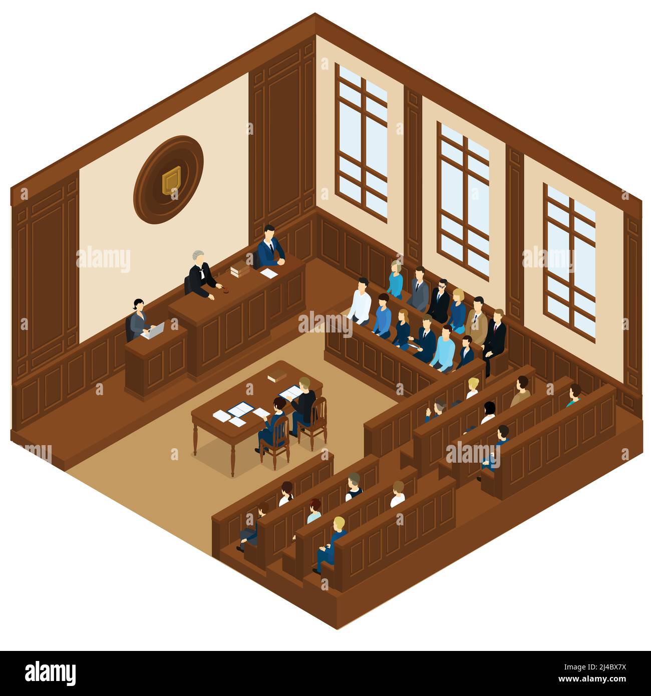 Prosecution witnesses stock vector images alamy