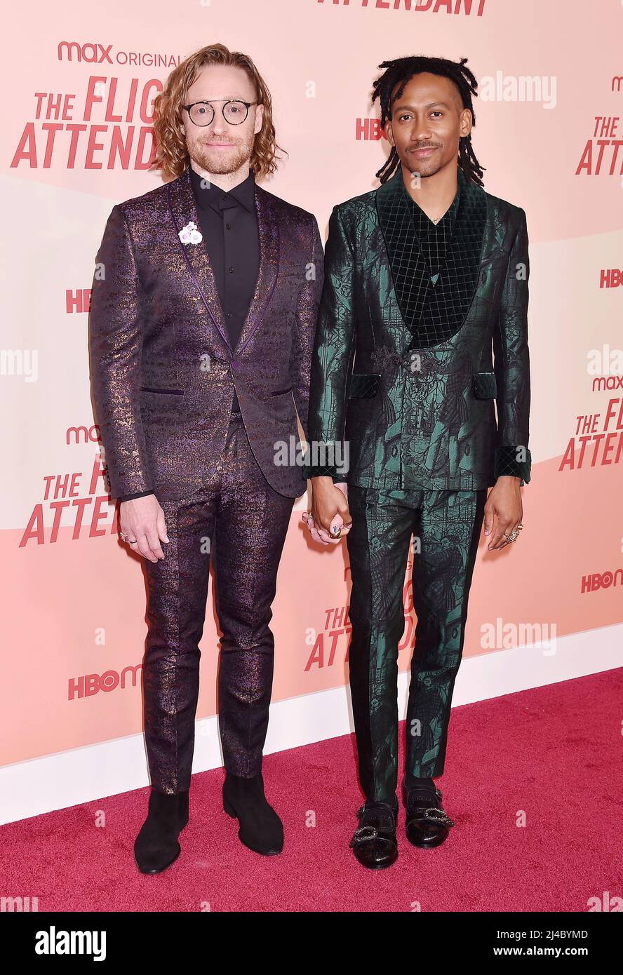 WEST HOLLYWOOD, CA APRIL 12 (LR) Matt Gould and Griffin Matthews