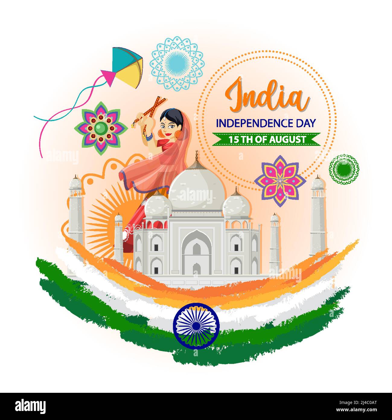 India Independence Day Poster illustration Stock Vector Image ...