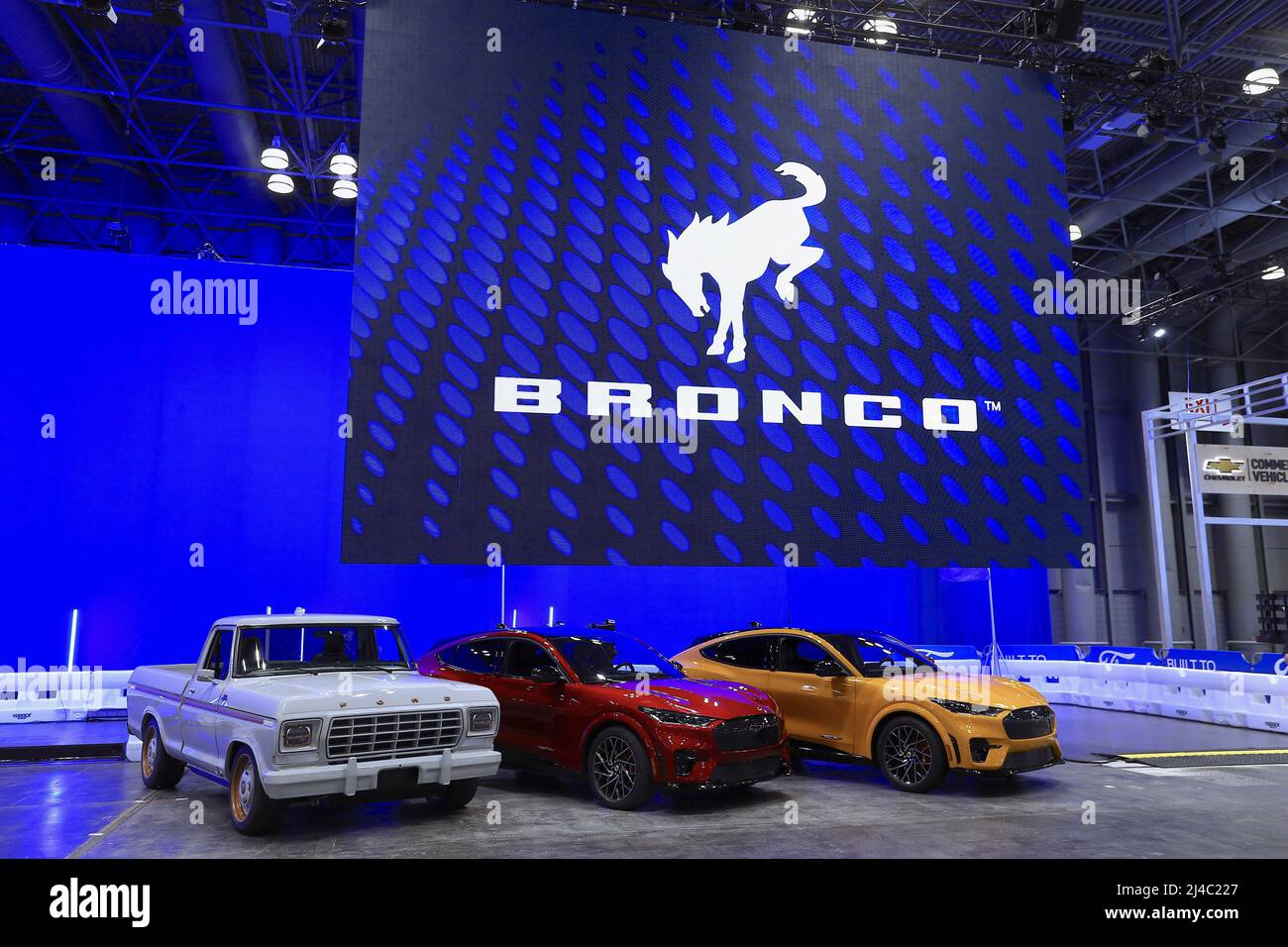 Ford cars at the 2022 New York International Auto Show at the Javits