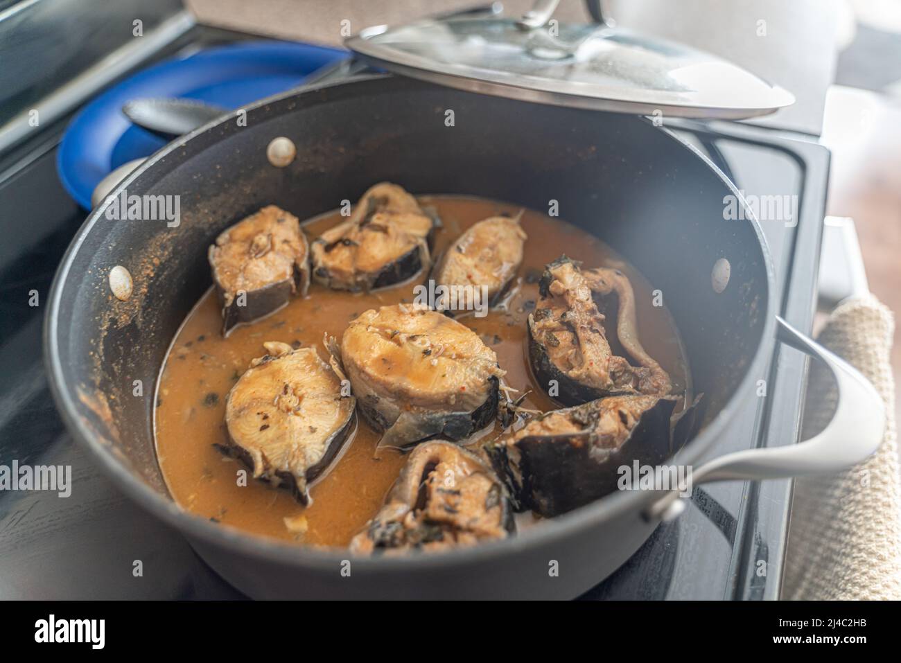 Nigerian fresh fish Peppersoup ready to eat Stock Photo Alamy