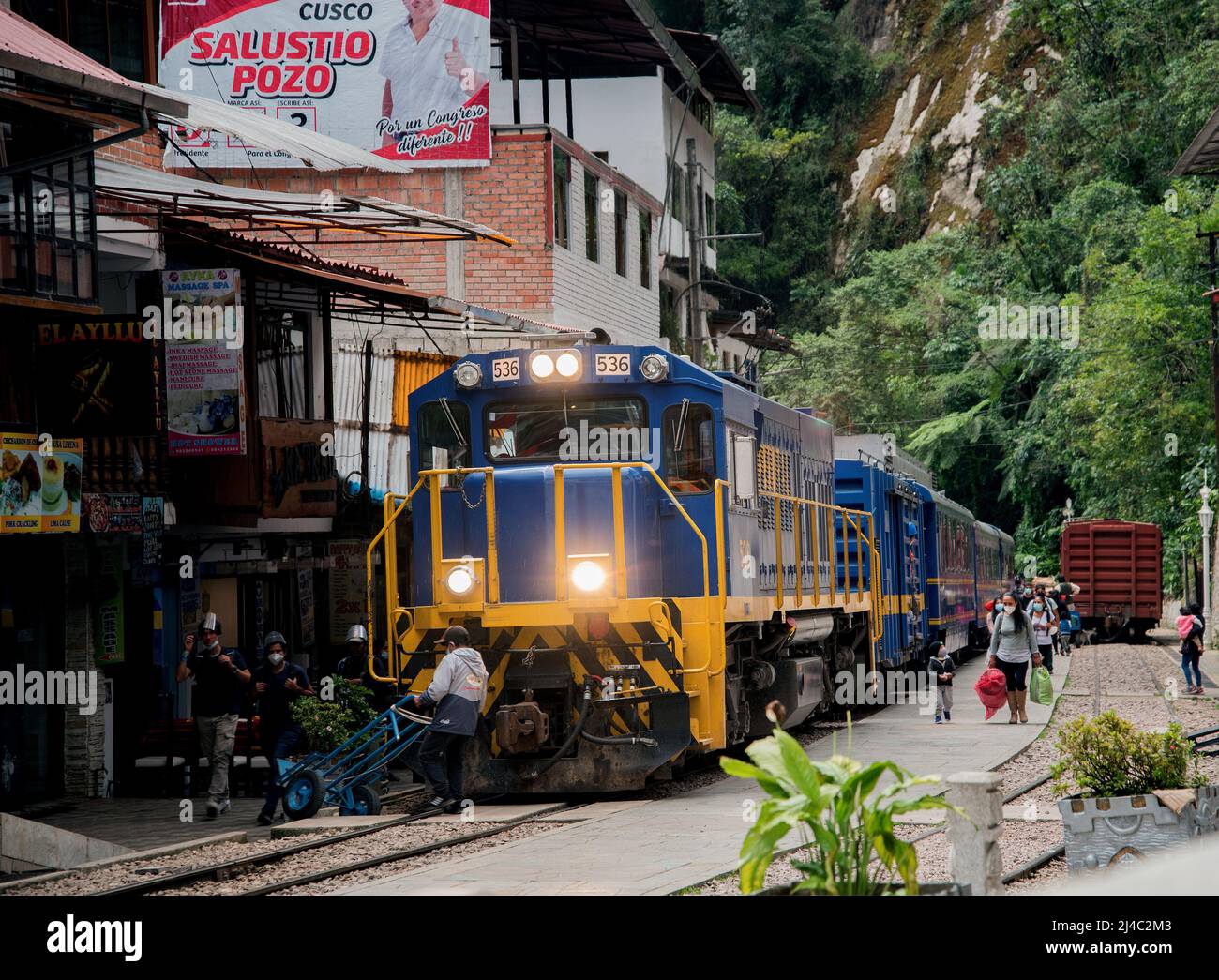 Augua Caliente Cusco Region Stock Photo
