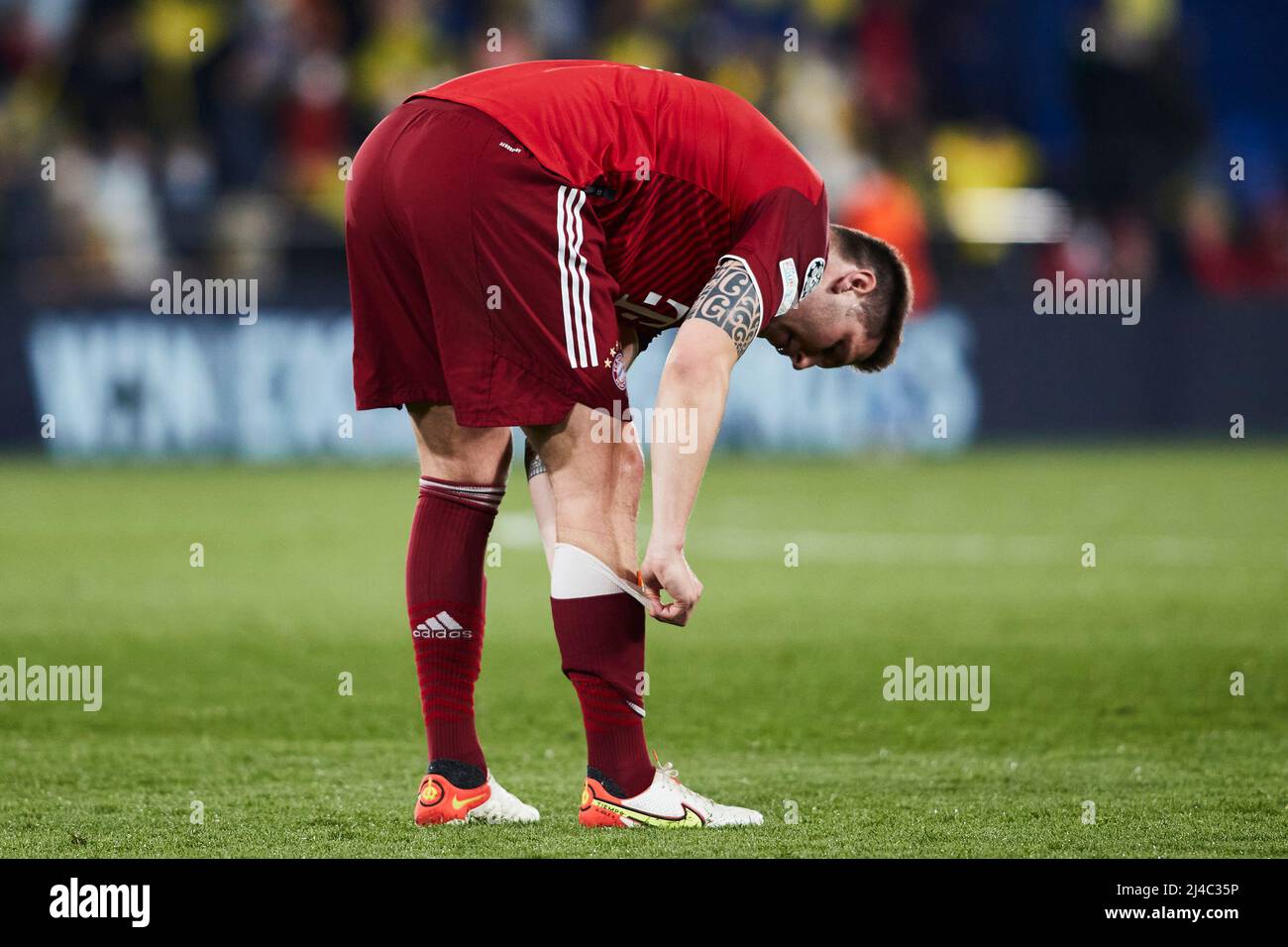 06th April 2022; Estadio La Ceramica, Vila Real, Spain; UEFA Champions League, Villarreal CF v  Bayern Munchen; Niklas Sule of Bayern Munchen Stock Photo