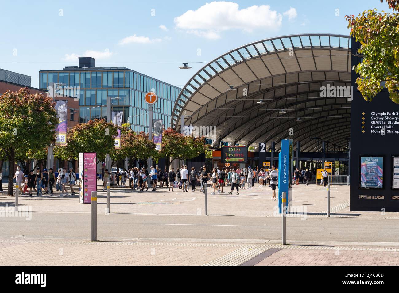 Images      Images     Photos     Illustrations     Vectors     Video  Olympic Park Train Station, Sydney, Australia Stock Photo