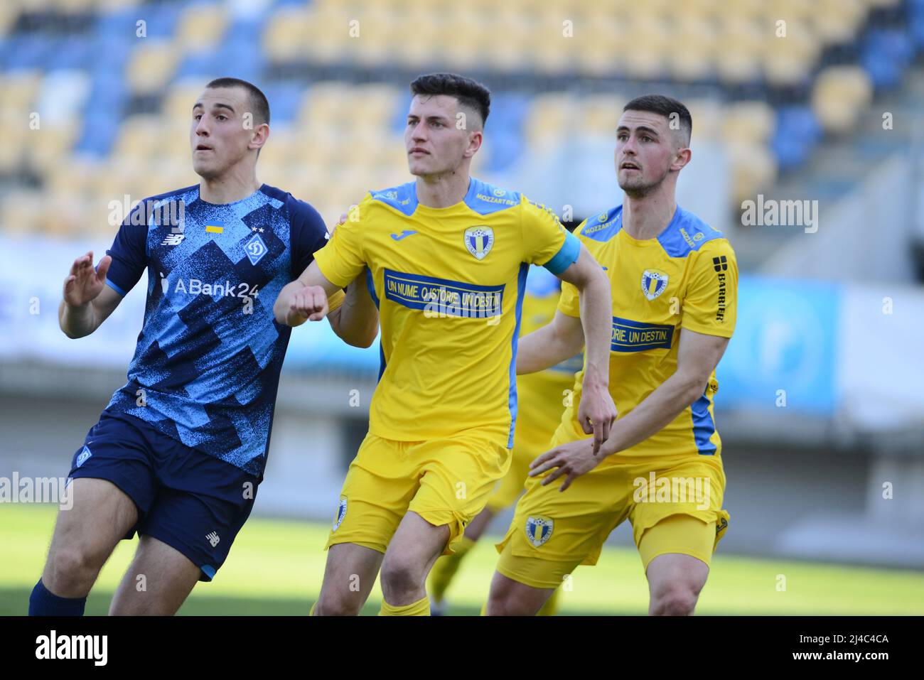 FC Petrolul Ploiesti (Romania ) and Dynamo Kyiv U19  during Friendly game played on 13.04.2022, Ilie Oana Stadium , Ploiesti , Cristi Stavri Stock Photo