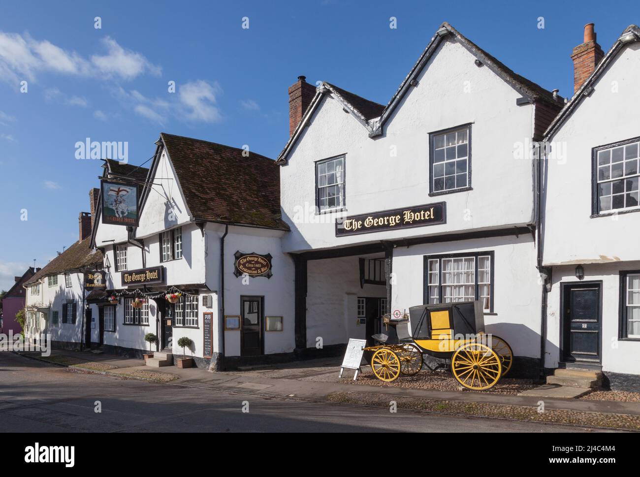 the George Hotel Dorchester on thames Oxfordshire. Stock Photo