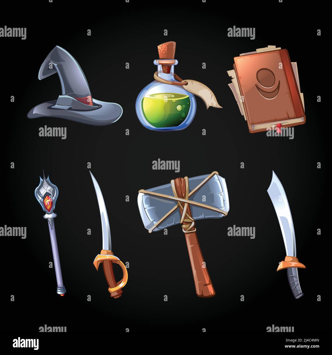 Medieval staff Stock Vector Images Alamy