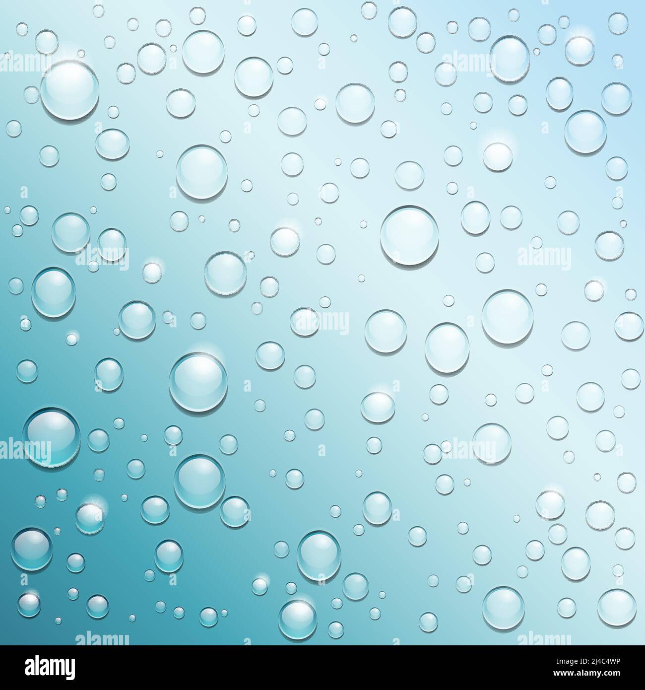 Blue water drops background and copy space Stock Vector Image & Art - Alamy