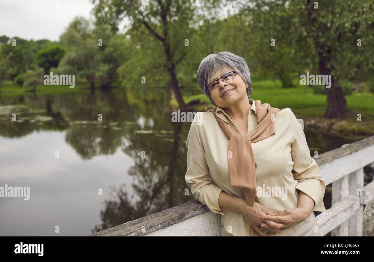 Grey haired old woman hi-res stock photography and images - Alamy
