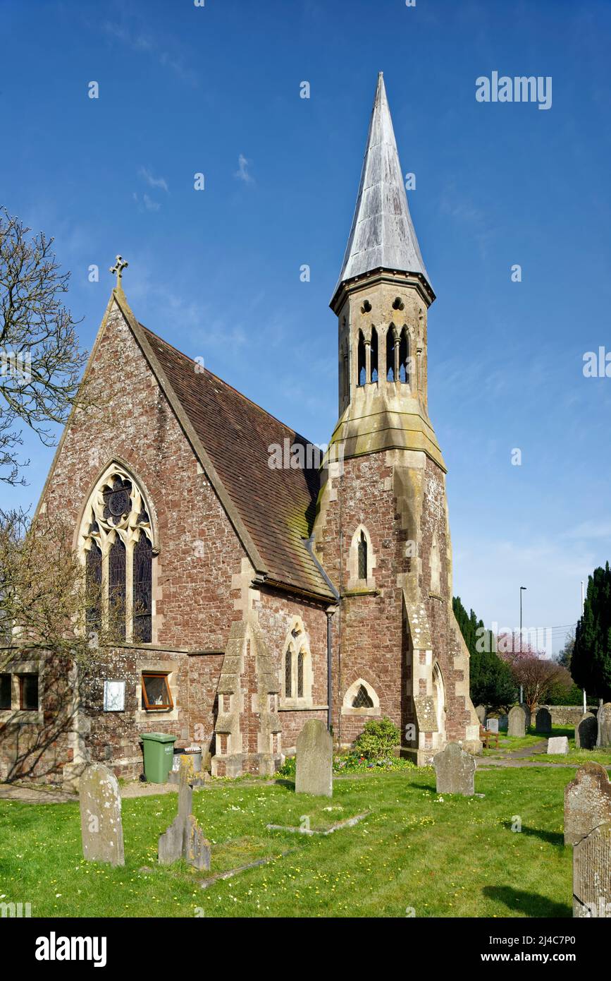 St Georges Church, Falfield, Gloucestershire. 19th century grade II listed building Stock Photo