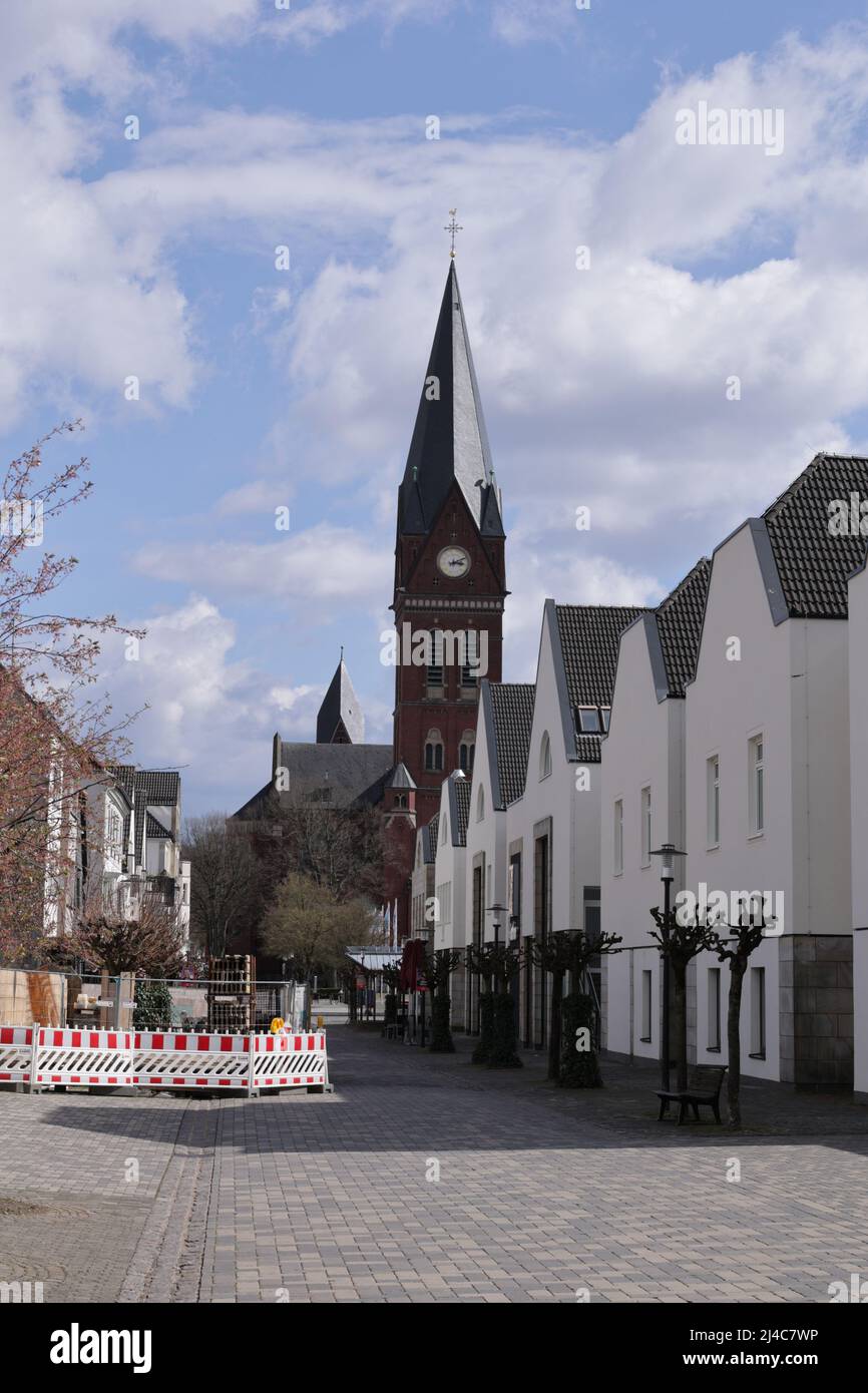 Blick in die Altstadt von Neheim, einem Stadtteil der Stadt Arnsberg im Sauerland Stock Photo